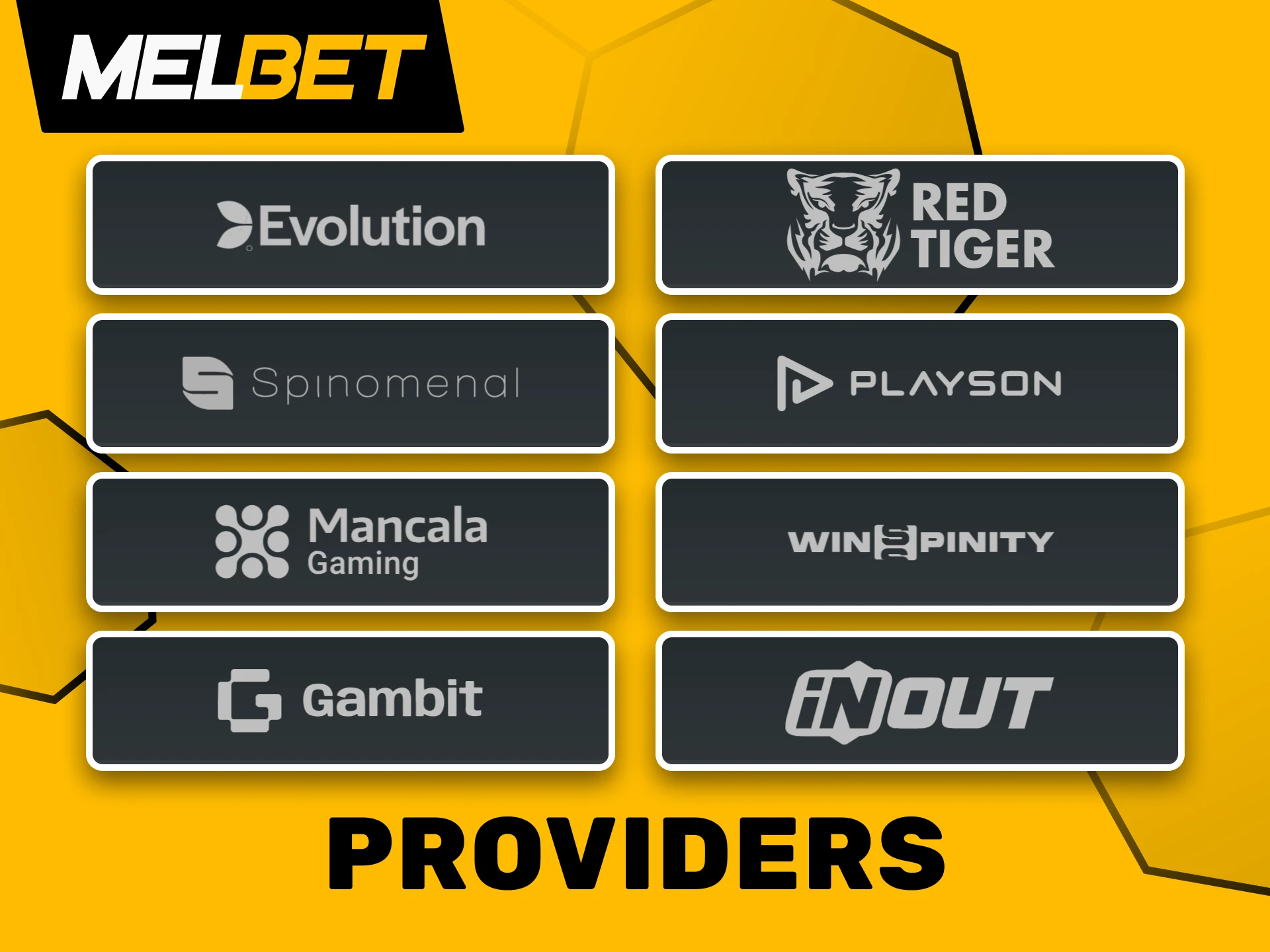 Melbet partners with the best developers of slot games.