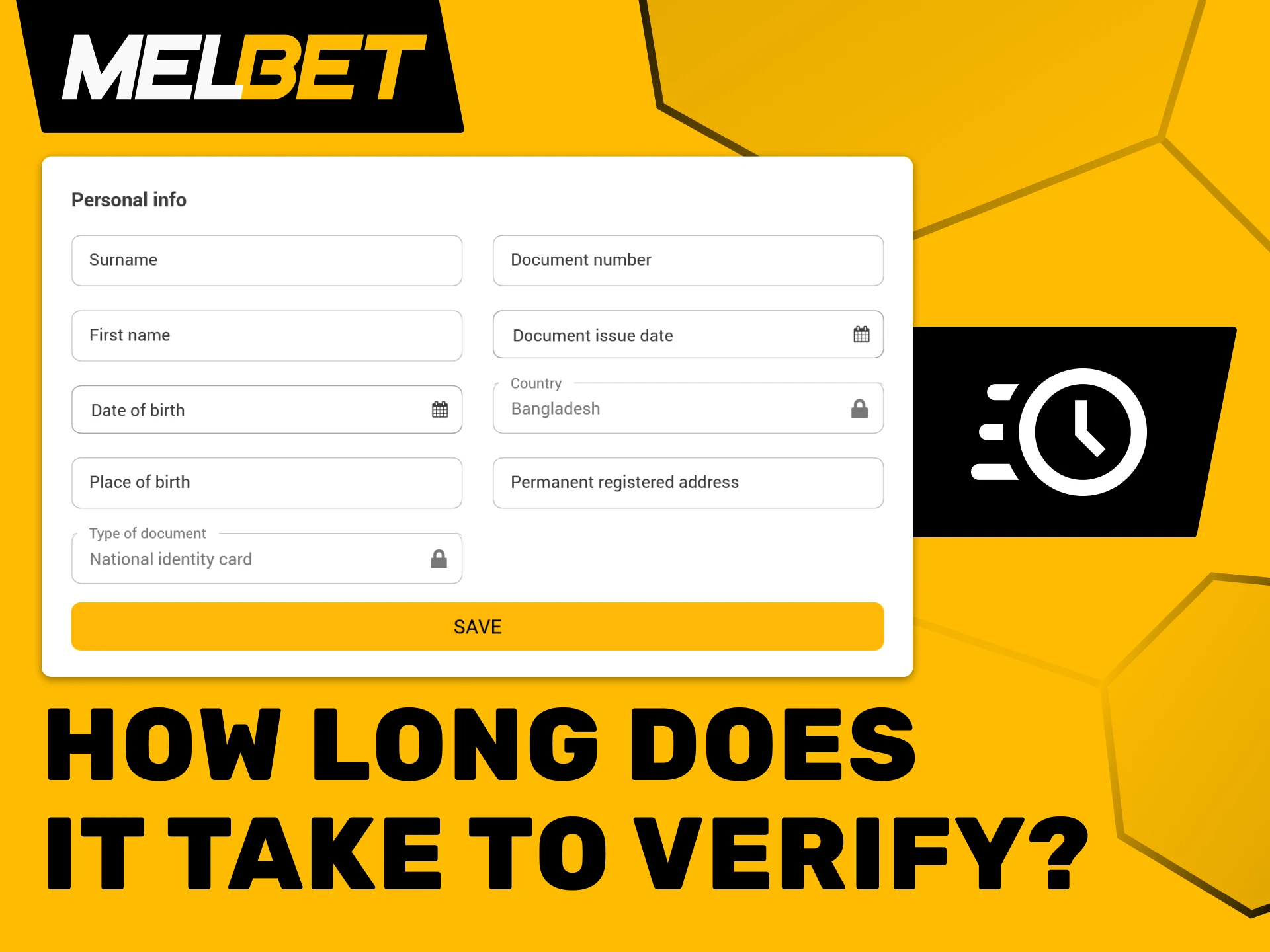 The time required for Mostbet account verification is minimal.