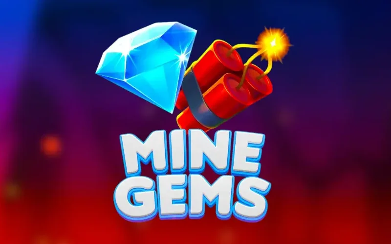 Be careful and don't hit a mine in the Mine Gems game at Melbet Casino.